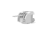 QF 4 inch Mk XVI on mK XIX mounting  1/350x4 en impression 3D