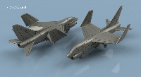 A-7 Corsair II 1/200 x1 - impression 3D