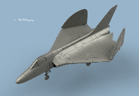 F-4 D Skyray x1 1/100 - impression 3D