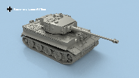 Pzkpfw VI Tiger 1/350 x5 - impression 3D