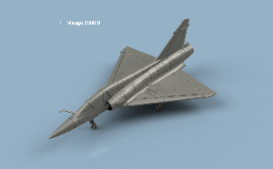 Mirage 2000 D x1 1/100 - impression 3D