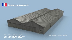 Hangar maintenance 02 1/400 X1 - impression 3D