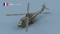 AS-330 Puma 1/350 x4 - impression 3D