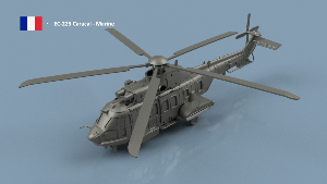 EC-225 Caracal 1/350 x2 - impression 3D