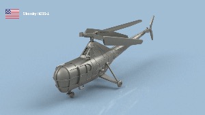 Sikorsky HO3S-1 Dragonfly  1/350 x4 - impression 3D