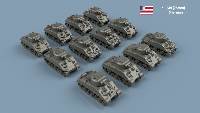 SHERMAN M4 US x10 1/400 - Impression 3D