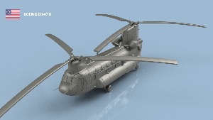 Boeing CH-47 D "CHINOOK" 1/100 x1 - impression 3D