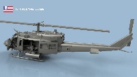 Bell UH-1 Huey 1/700 x4 - impression 3D