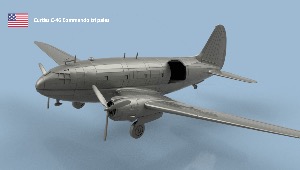 Curtiss C-46 Commando 1/200 x1 - impression 3D
