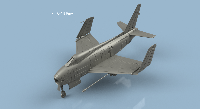 FJ-4 B Fury 1/100 x1- impression 3D
