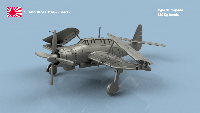 Aichi Ryusei B7A-2 (Grace) 1/200 x1 - impression 3D