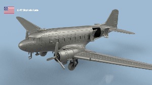 C-47 Skytrain 1/144 x1 - impression 3D