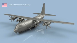 Lockheed AC-130-30 J Version Gunship x1 1/700 - impression 3D