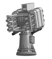 Lanceur type SADRAL avec capot x2 1/100 - impression 3D
