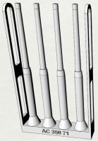 Canons de 380mm Richelieu x8 1/350 - en impression 3D