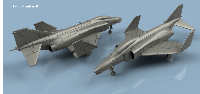F-4 Phantom II 1/144 x1 - impression 3D