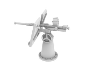 20mm Oerlikon Mk4 x20 1/350 en impression 3D