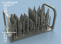 A-6 Intruder 1/400 x5 - impression 3D