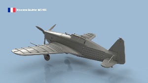 Morane Saulnier MS 406 1/144 x 1 - 3D printed