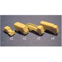 Set véhicules France WWII x10 1/350