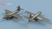 Douglas F3D Skyknight 1/350 x5 - impression 3D