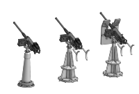 Mitrailleuse Browning 12.7mm 1/144 x6 en impression 3D
