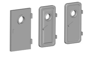 Set de portes n°1 1/400 x10 paires en impression 3D