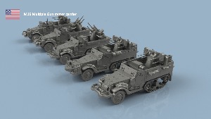 M16 Multiple Gun motor carrier 1/144 x5 - impression 3D