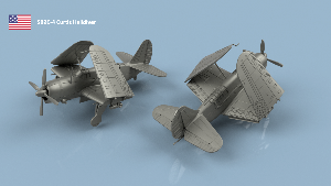 SB2C Curtis Helldiver 1/100 x1 - impression 3D