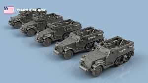 M4 81mm Mortar carrier 1/144 x5 - impression 3D