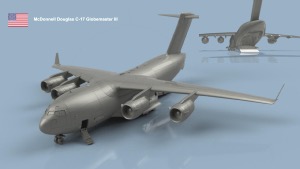 McDonnell Douglas C-17 Globemaster III x1 1/700 - impression 3D