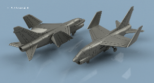 A-7 Corsair II 1/200 x1 - impression 3D