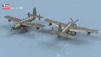 Grumman Guardian 1/350 x5 - impression 3D