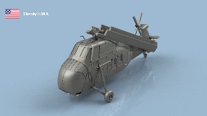Sikorsky H-34 A US Army 1/350 x4 - impression 3D