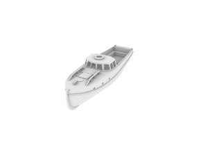  Admiral launch 11,5m x4 1/350 - impression 3D