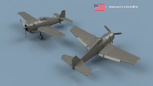 Grumman F-6 Hellcat 1/200 x1 - impression 3D