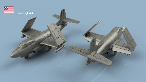 Douglas F3D Skyknight 1/100 x1 - impression 3D