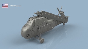 Sikorsky UH-34 J US Navy 1/400 x4 - impression 3D