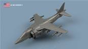 Harrier II USN 1/400 x5 - impression 3D