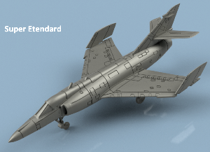 Super Etendard Marine 1/100 x1 - impression 3D
