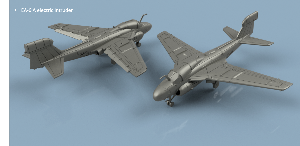 EA-6 Prowler / Electric Intruder 1/350 x5 - 3D printing