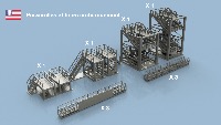 Passerelles et tours embarquement US Navy 1/200 x 6+4 - impression 3D