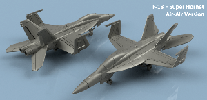F-18 SUPER HORNET 1/200 x1 - impression 3D