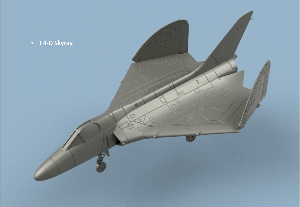 F-4 D Skyray x1 1/100 - impression 3D