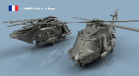 NH-90 1/700 x4 - impression 3D