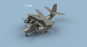S-2 Tracker 1/100 x1 - impression 3D
