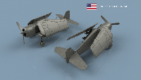 Grumman F-6 Hellcat 1/144 x1 - impression 3D