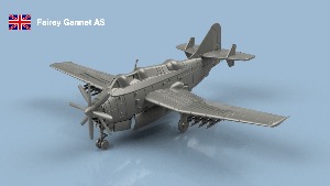 Fairey Gannet x1 1/100 - impression 3D