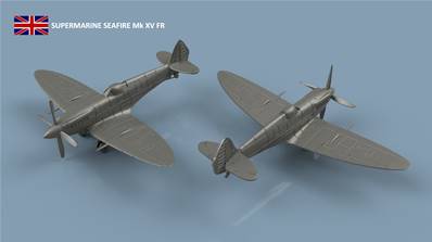 Sea Fire Mk.15 FR x5 1/700 - impression 3D