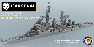 PRECOMMANDE : Set de transformation Colbert (Heller) version CLM (Croiseur Lance-Missiles) 1/400